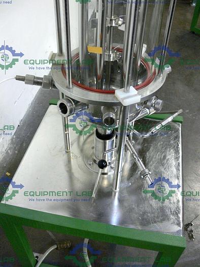 Used Braun 880 141/0 13.7L 1.3 bar 124C Schott Gerate Glass Bio Reactor + .75kW Motor