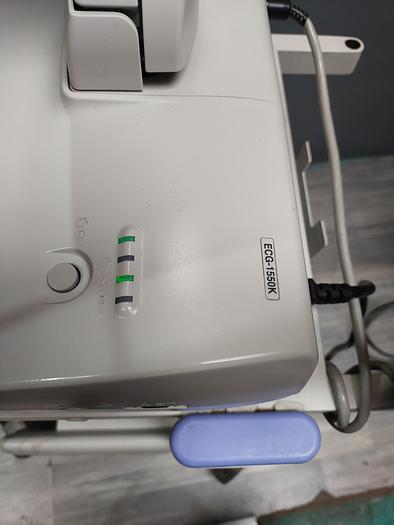 Gebraucht Nihon Kohden  ECG-1550K cardiofax V EKG Gerät inkl. 10-adrige EKG-Kabel