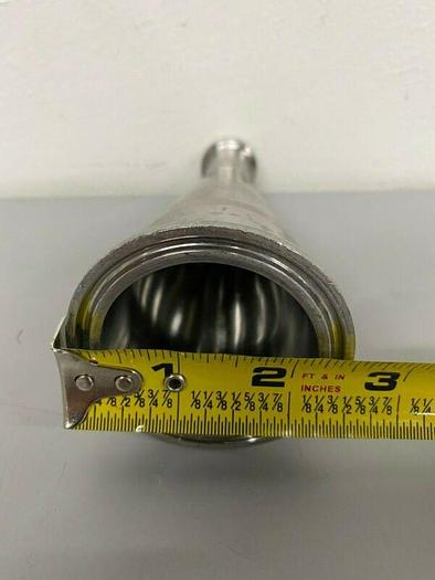 Used Stainless Steel 5" Tapered Sanitary Fitting Reducer 3/4" to 2"