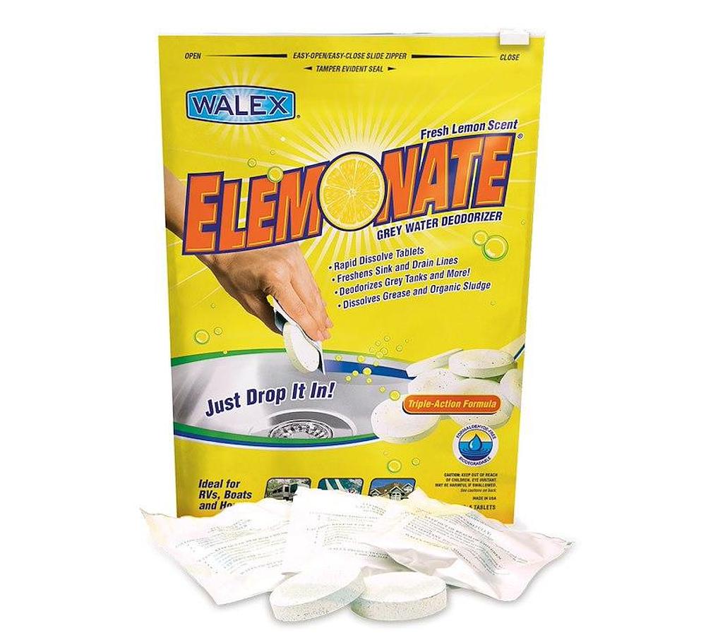 Waste Holding Tank Treatment, Elemonate. Used To Deodorize Gray Water Holding Tank/ Freshens Sink/ Drain Lines And Dissolves Grease