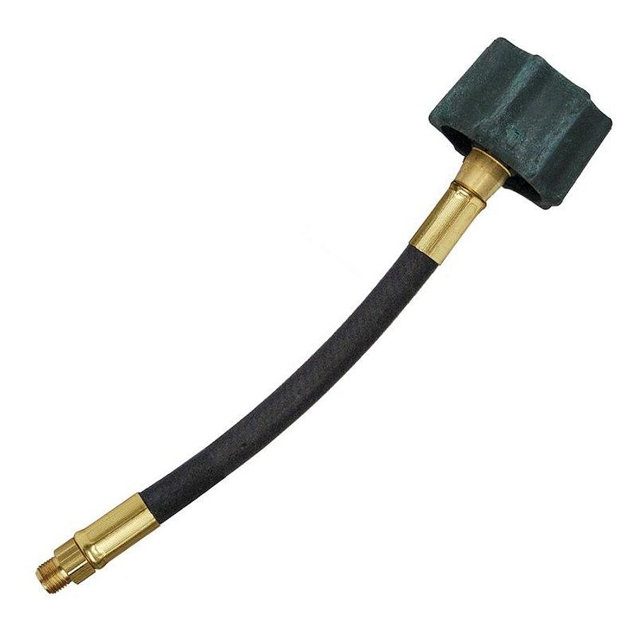 Propane Hose 1/4 Inch Inside Diameter High Pressure Hose. 200,000 BTU Capacity, Female QCC (Quick Check Connector) Type 1 Connection x 1/4 Inch Male Inverted Flare