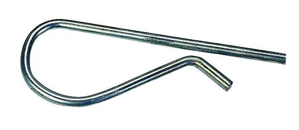 Hitch Pin Clip, Replacement For Sway Control Pin, Zinc Plated, Steel, 5/32 Inch x 2-7/8 Inch, Set Of 2