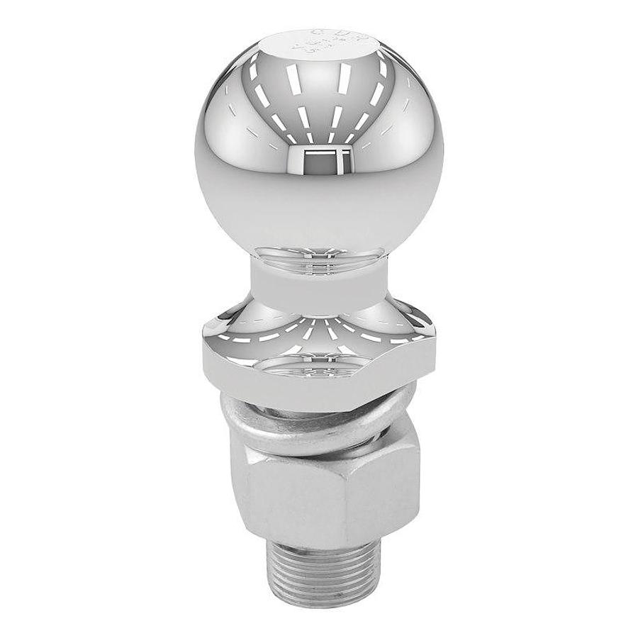 Hitch Ball; 2 Inch Ball; 6000 Pounds Gross Trailer Weight Capacity; 1 Inch Shank Diameter/ 2-1/8 Inch Shank Length/ 0 Inch Rise