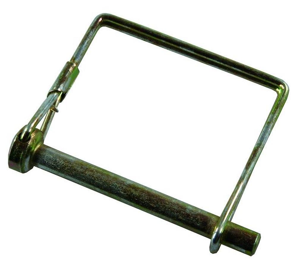 Safety Pin Clip, 1/4 Inch Diameter x 2 Inch Usable Length, With Snap Lock Bail Lock. Zinc Plated/ Steel