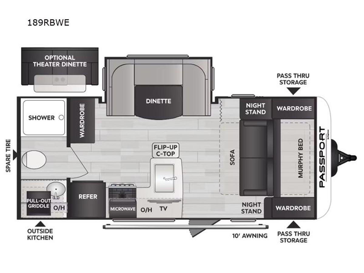 Used Used 2024 Keystone RV Passport SL 189RBWE