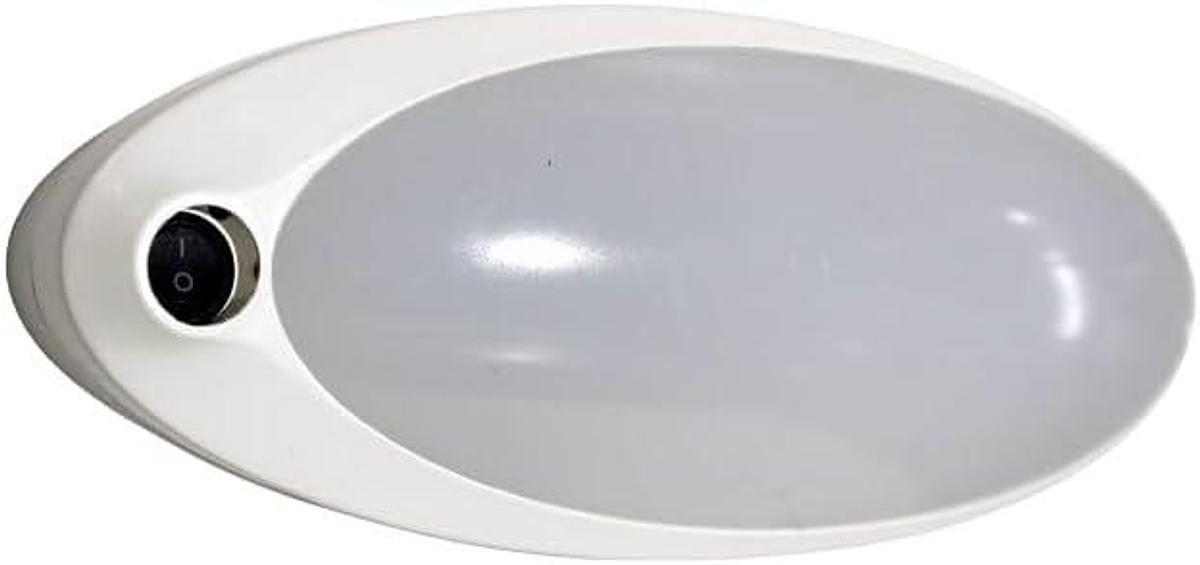 Used Ceiling Dome Light, Interior w/ Switch Neutral White 4200k W/ Frosted Lens