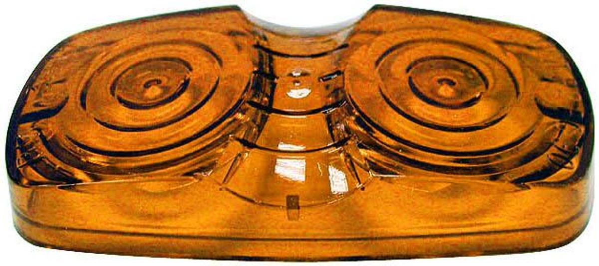Replacement Lens, Turn Signal-Parking-Side Marker Light Lens, Amber