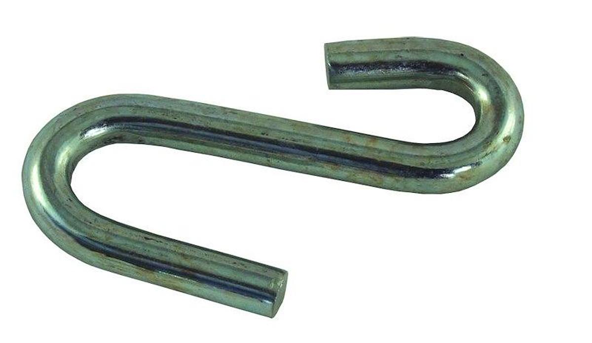 Safety Chain Hook/ S-Hook Use To Fit Safety Chains Up To 7/16 Inch. Zinc Plated/ Steel, Set Of 2