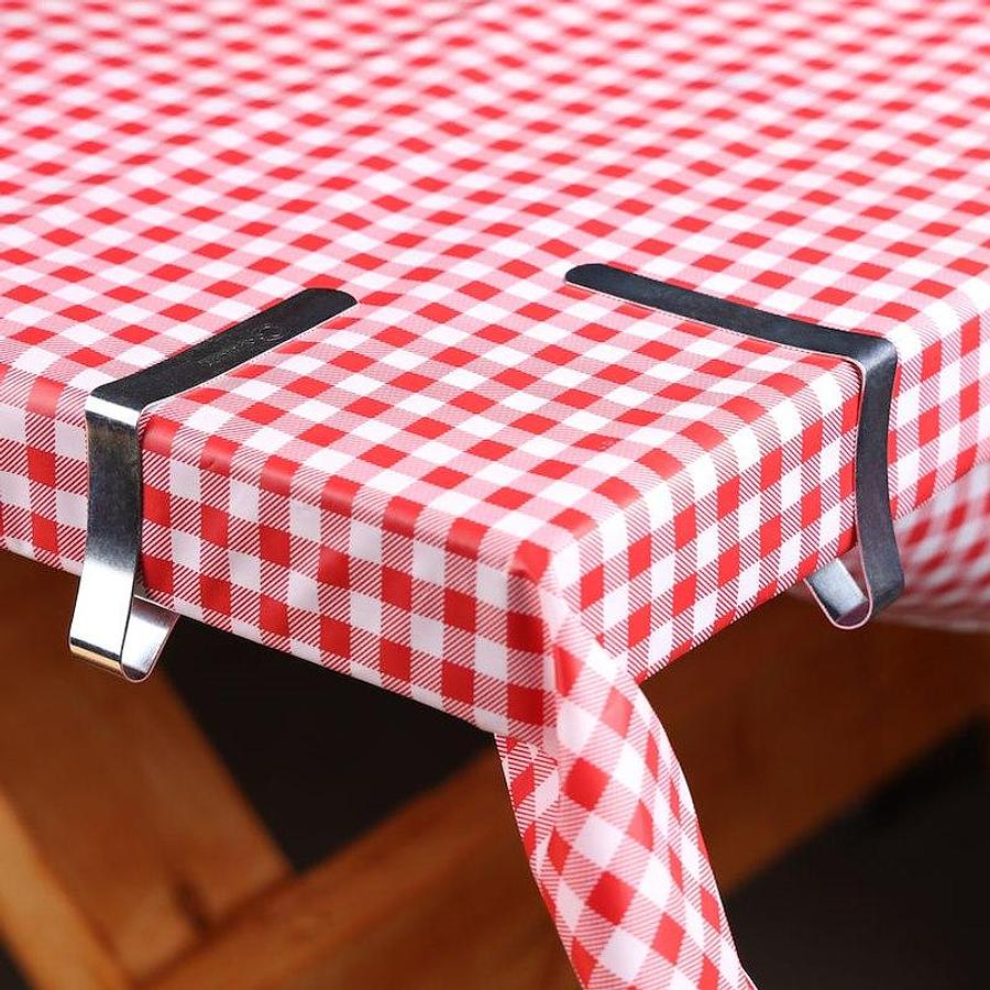 Tablecloth Clamp, For Tables Up To 2 Inch Thickness. Rust Resistant Spring Steel, Set Of 6