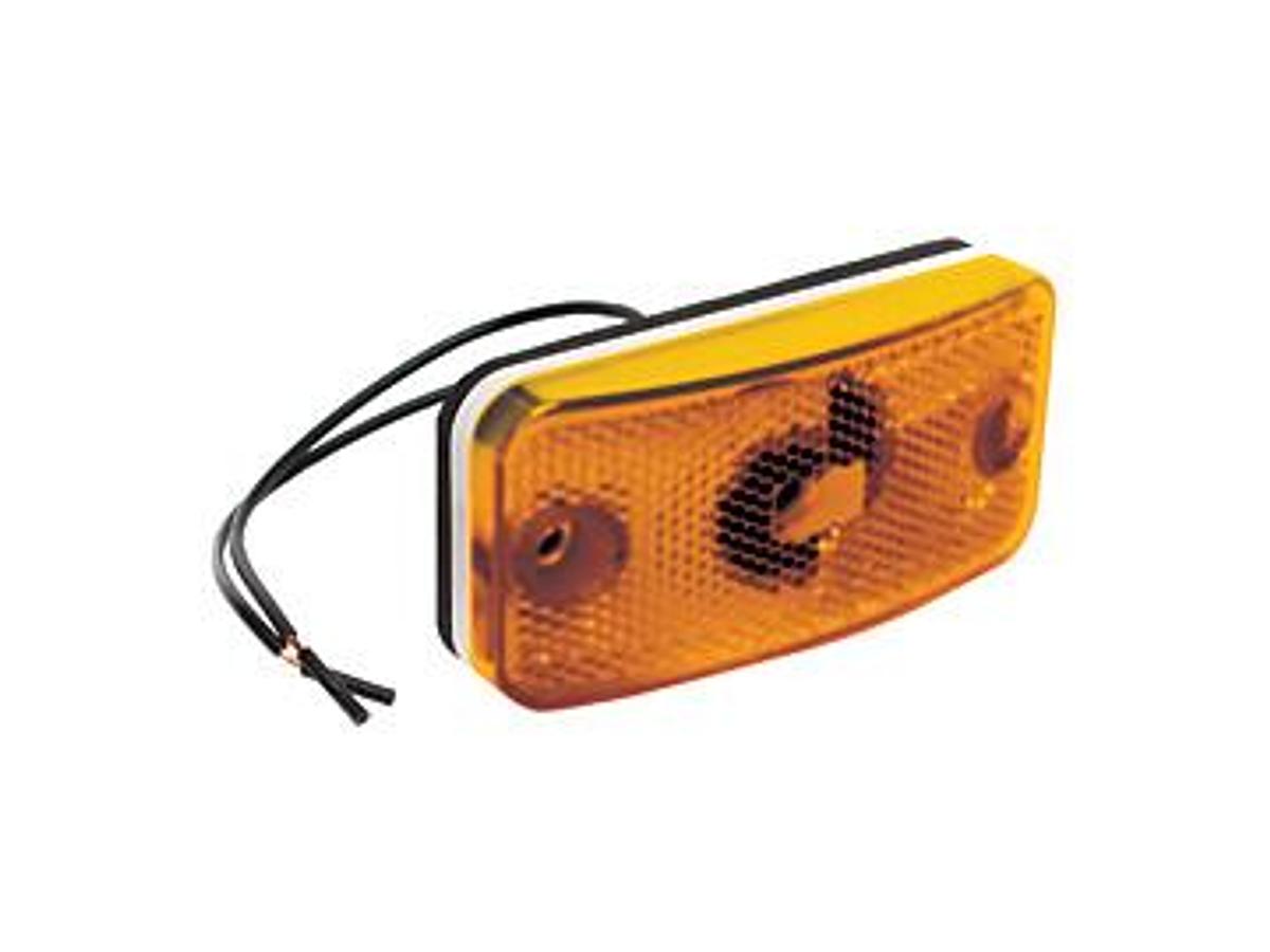 Rectangular Clearance Light, Halogen, Amber