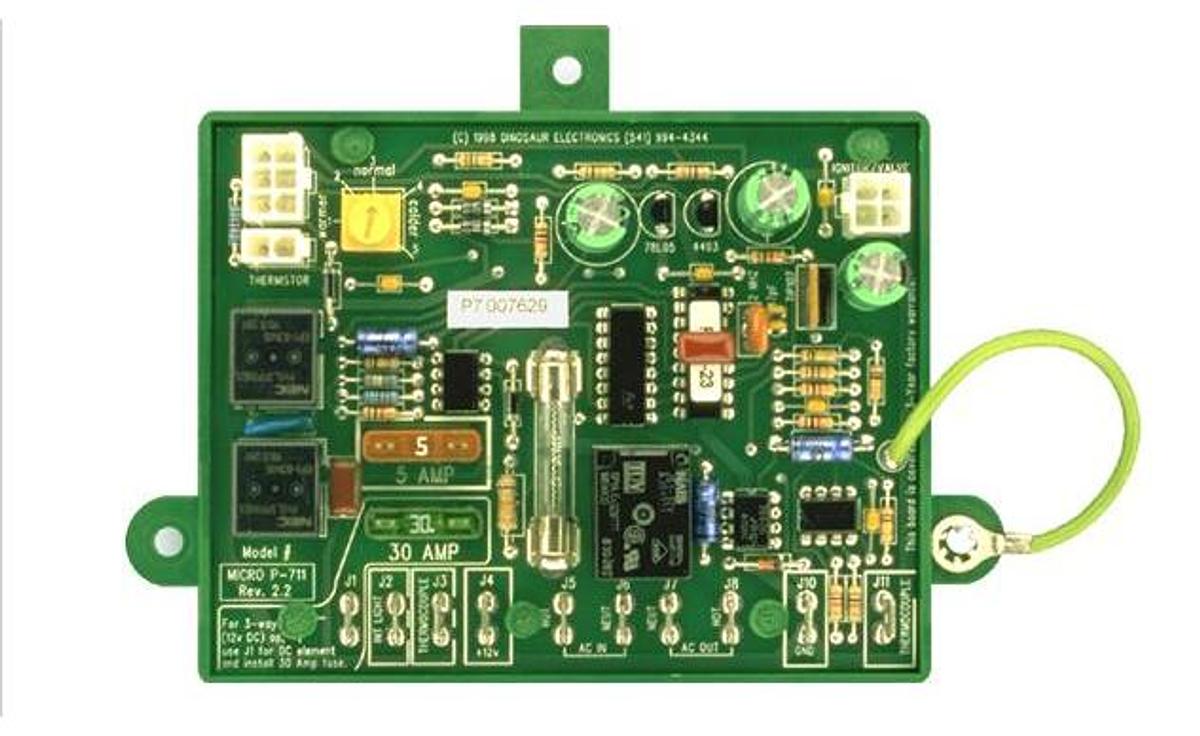 Refrigerator Power Supply Circuit Board, Used To Replace Dometic Black Box Board Part Number Begins With 293. 2 Way And 3 Way By Adding The Fuse