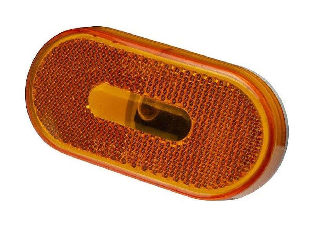 Oval Clearance Light, Incandescent, Amber