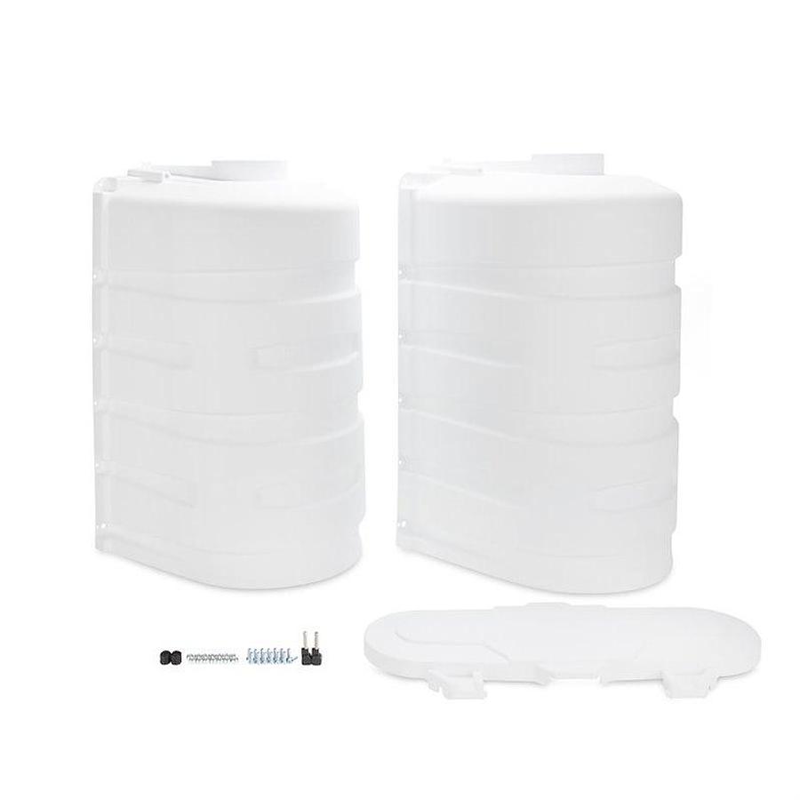Propane Tank Cover For 30 lb Dual Tanks, White