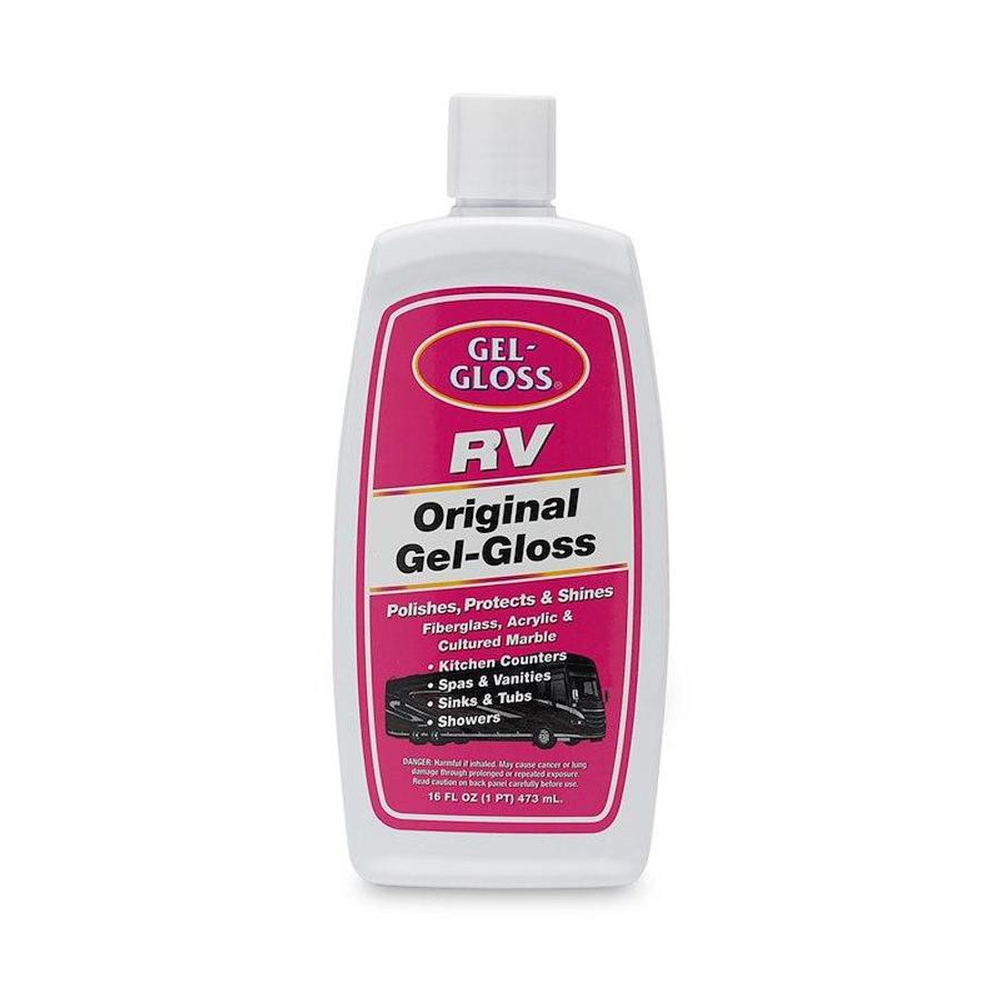 Gel Gloss, Used To Remove Water Spots/ Cleans And Seals Fiberglass And Acrylic/ Corian/ Porcelain/ Ceramic Surfaces, 16 Ounce Bottle