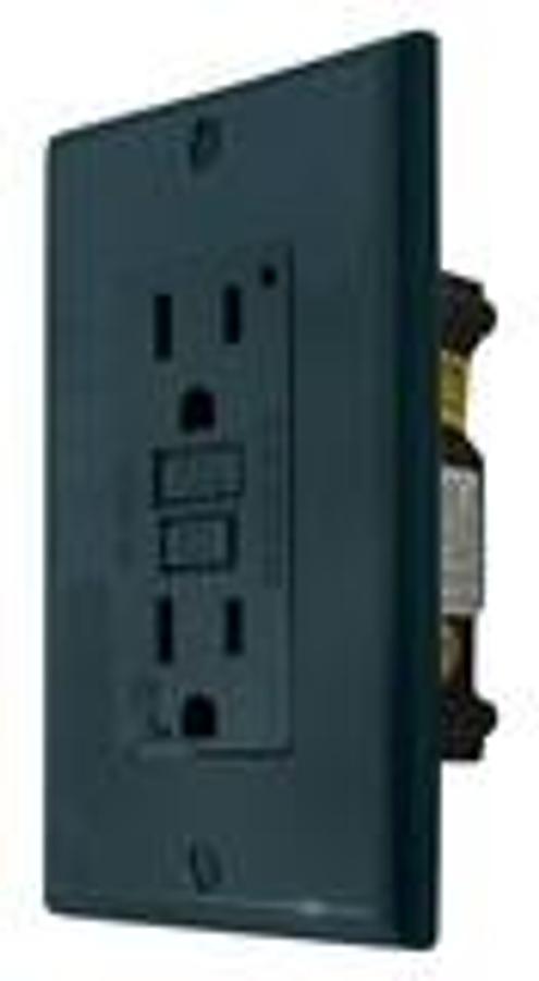 Receptacle 15amp/120Volt AC Power GFCI, Black