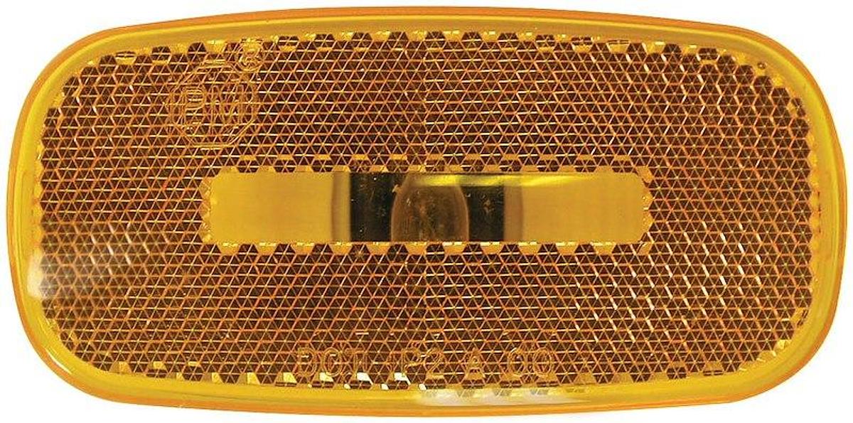 Rectangular Clearance Light, Incandescent Amber