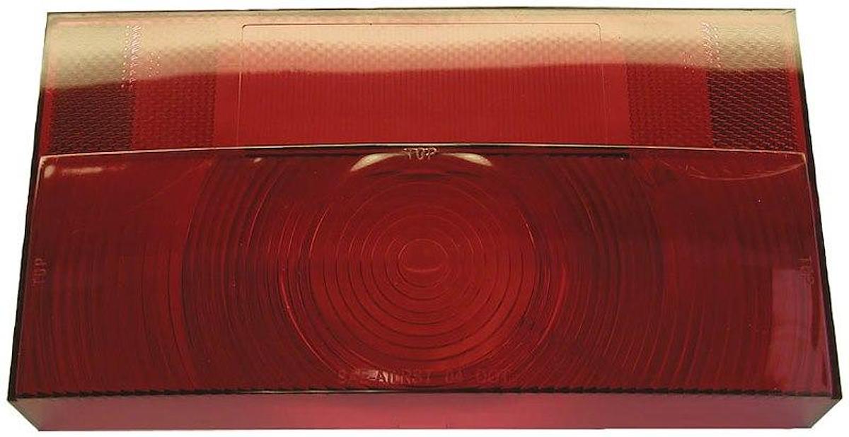 Trailer Light Lens; Replacement Lens For Peterson Trailer Light, Rectangular Red