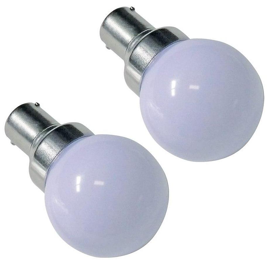 LED; Vanity 1141/ 1156/ 20-99; Daylight White; 275 Lumen; 3500 Kelvin; .19 Amp; 20 Watt Equivalent; Pack Of 2