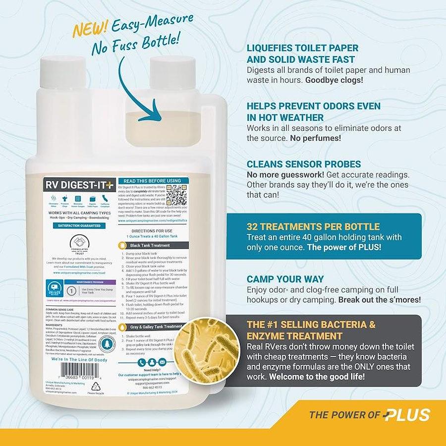 Waste Holding Tank Treatment; RV Digest-It+