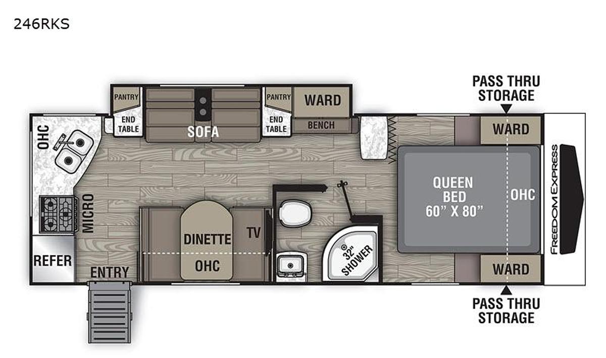Used Used 2020 Coachmen RV Freedom Express Ultra Lite 246RKS