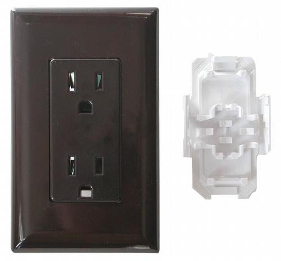 Receptacle 15amp/120Volt AC Power, Brown