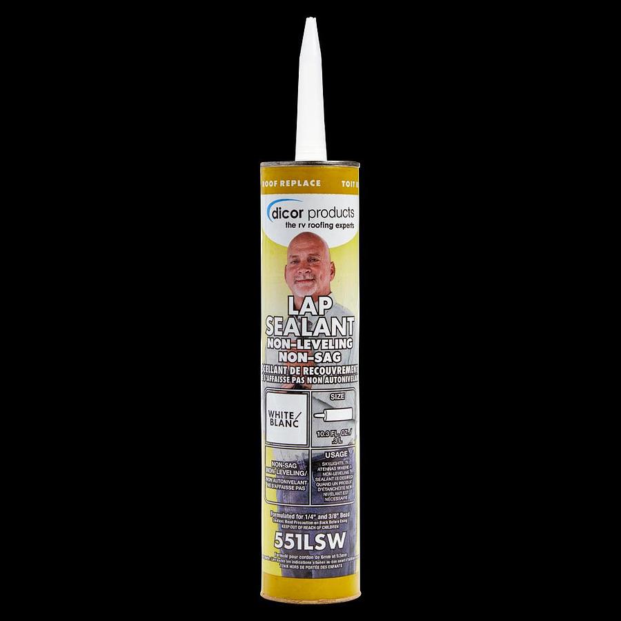 Roof Sealant NON-Leveling Lap Sealant - WHITE 10.3 Oz Tube
