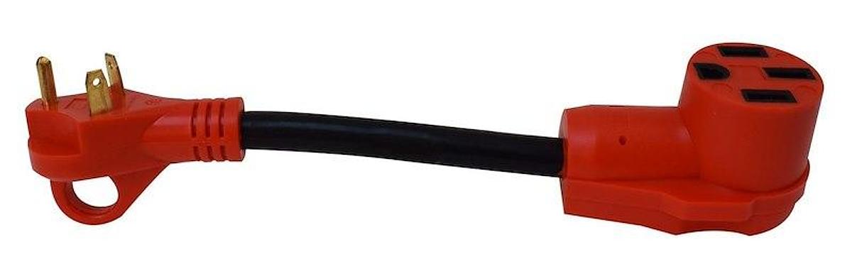 Power Cord Adapter 12'' Dog Bone Style, 50 Amp to 30 Amp