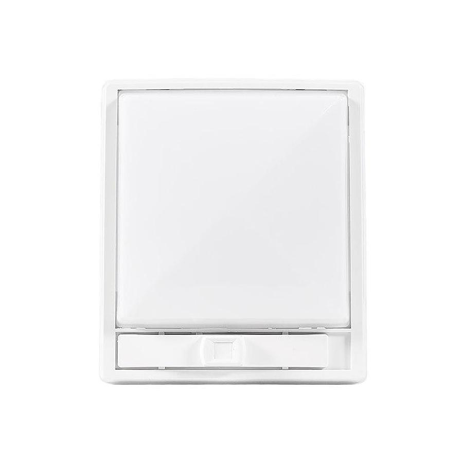 Single Ceiling Light; 6-1/4 In L x 5-1/2 In W x 1-5/8 In H, White Lens, 12 Volt; With Plastic Frame/ Color Coded Wires And 3 Position Switch