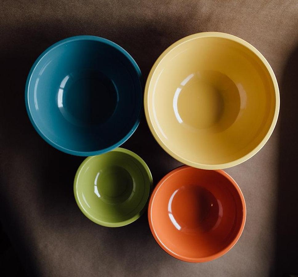 Kitchen Bowl, Nesting Storage Bowl. Set Of 4, With Lids