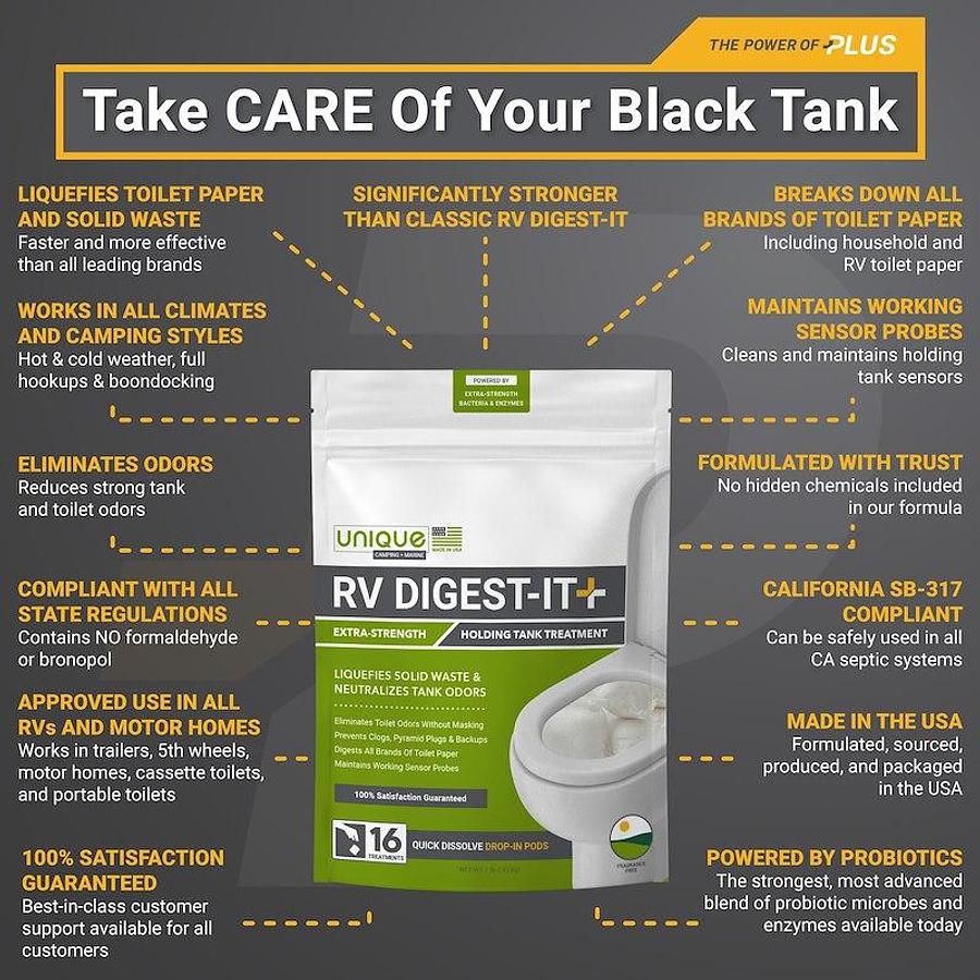 Waste Holding Tank Treatment; RV Digest-It, Drop- Ins 16 pk