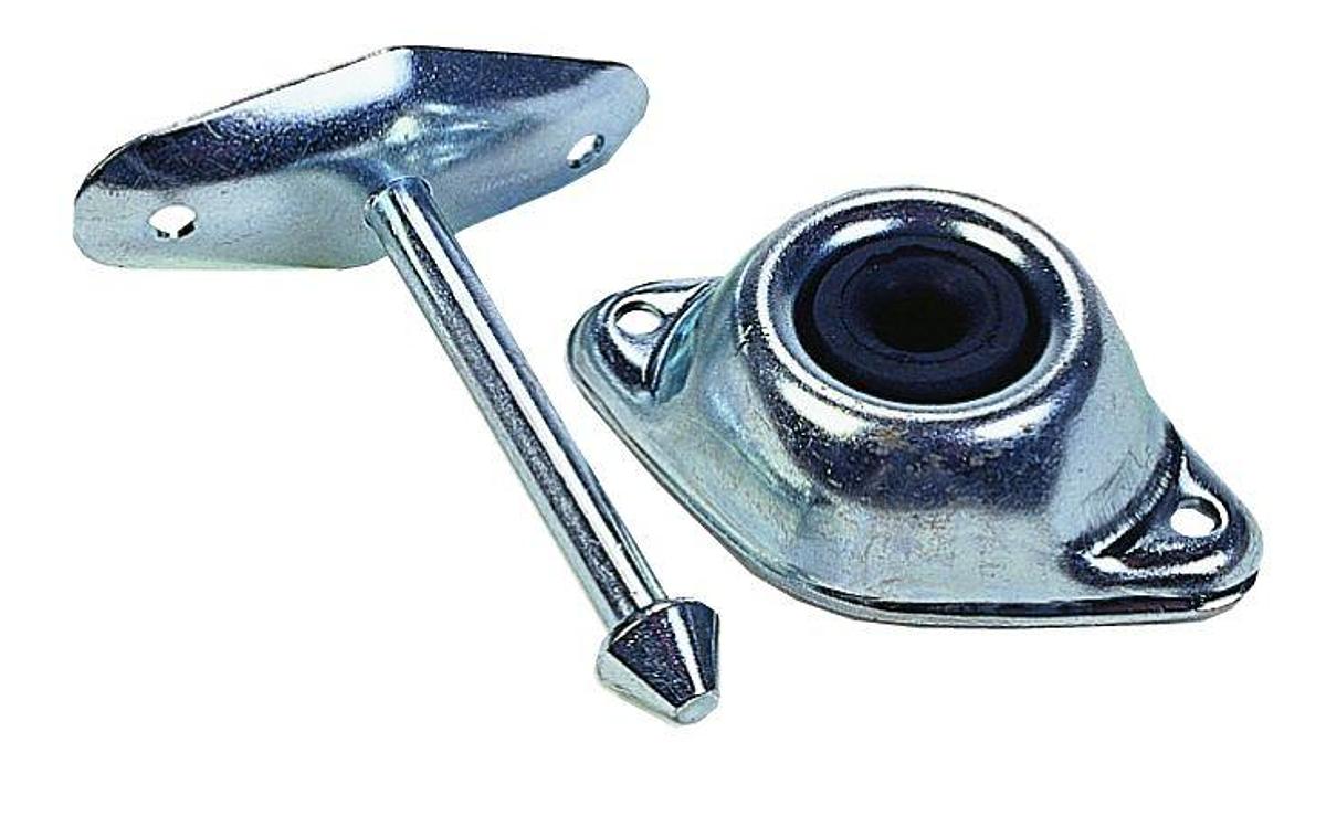 Door Catch Used W/ RV Or Trailer To Hold Door Securely Open. Straight Plunger Style. 4.75 Inch Length