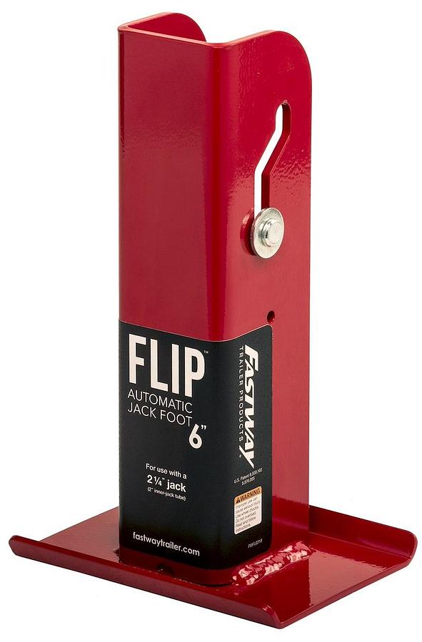 Trailer Tongue Jack Foot Plate, Flip 4 1/2 Inch Length With 6 Inch Extension