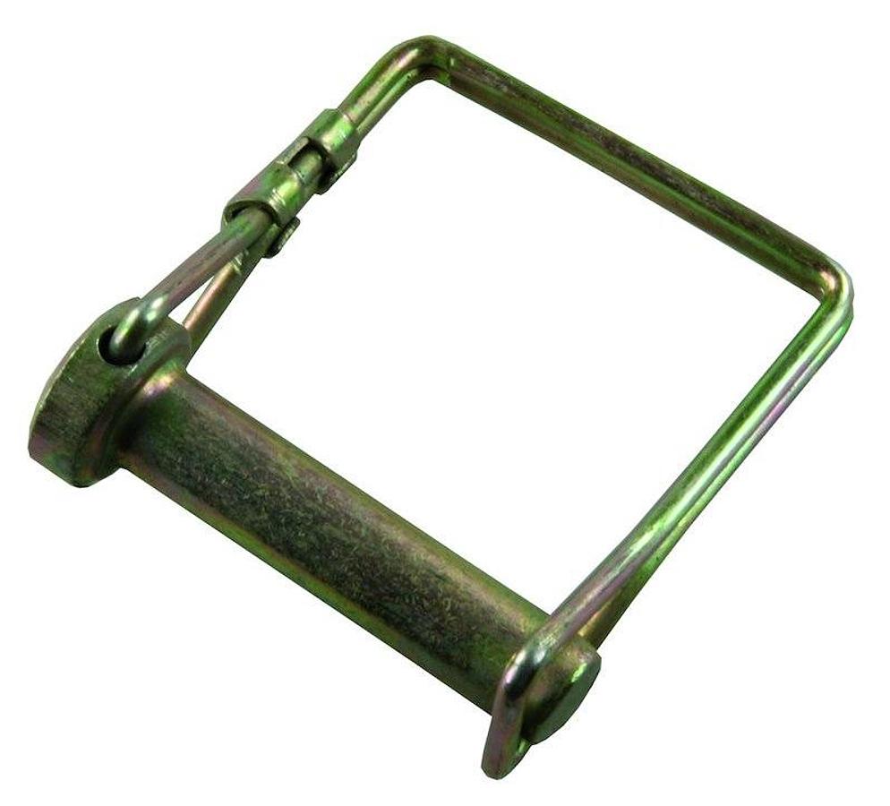 Safety Pin Clip, 3/8 Inch Diameter x 1-1/2 Inch Usable Length, With Snap Lock Bail Lock. Zinc Plated/ Steel