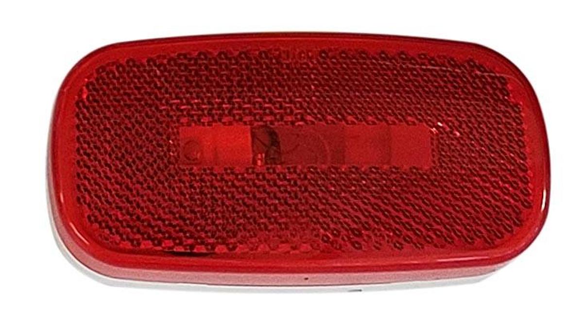 Oblong Clearance Light, Incandescent, Red