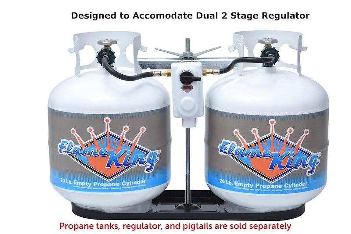 Propane Tank Rack For Two 20 lb Propane Tanks