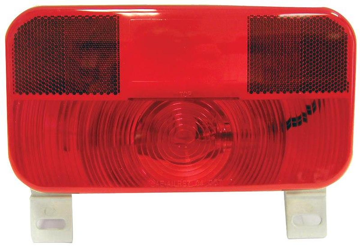 Rectangular Trailer Light Stop/ Turn/ Tail Light w/ Incandescent Bulb