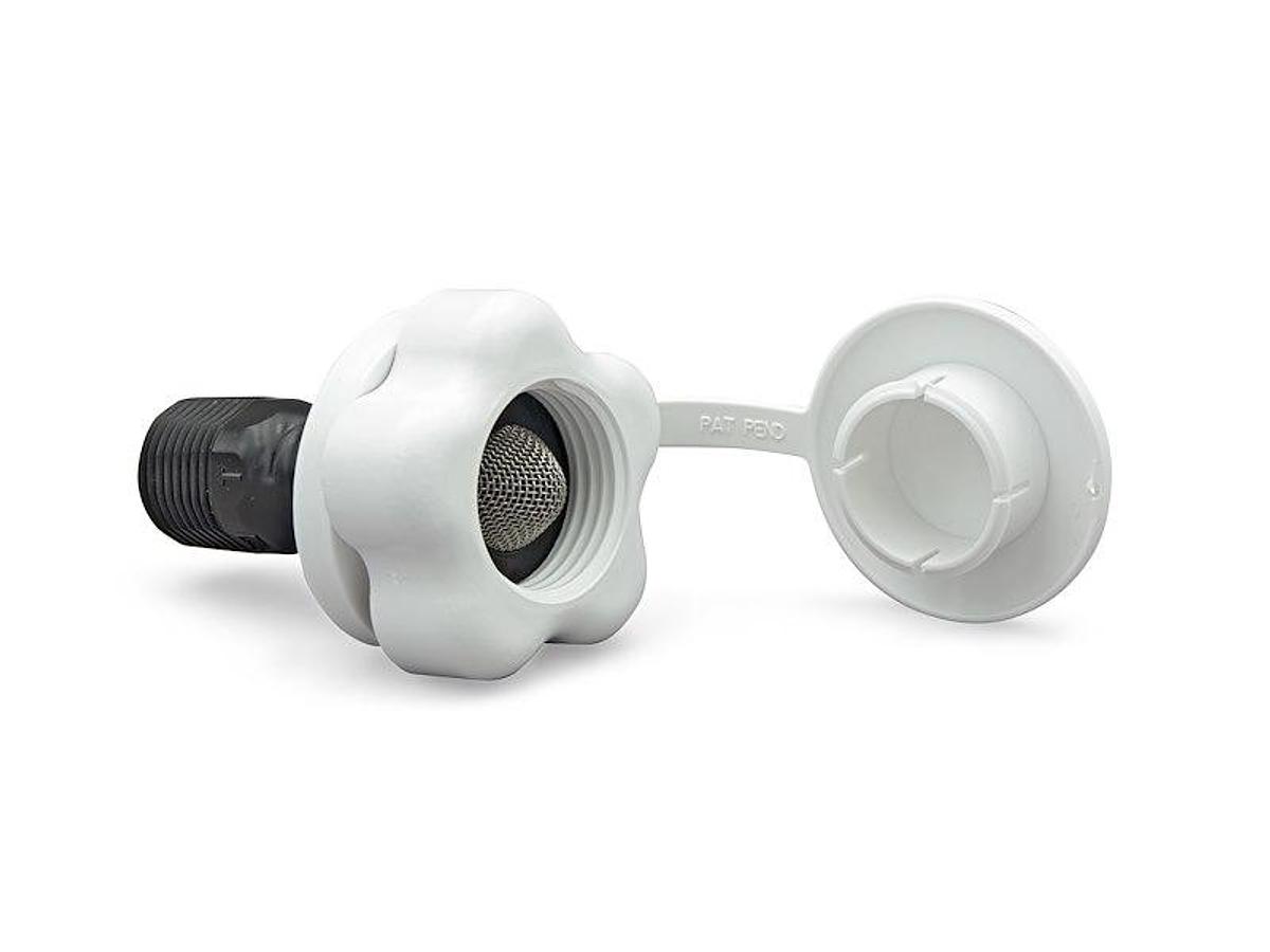 Fresh Water Check Valve. White Plastic 1/2''