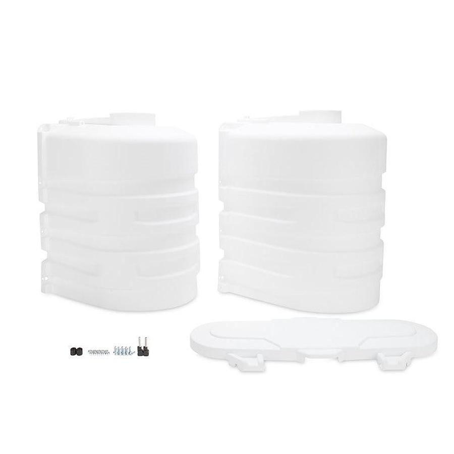 Propane Tank Cover For 20lb Dual Tanks, White