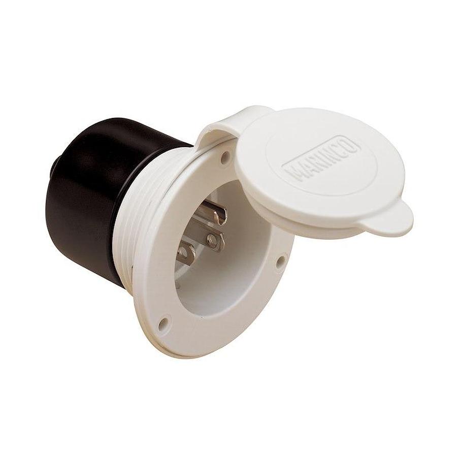Electrical Port Inlet. Color: White. 15Amp.