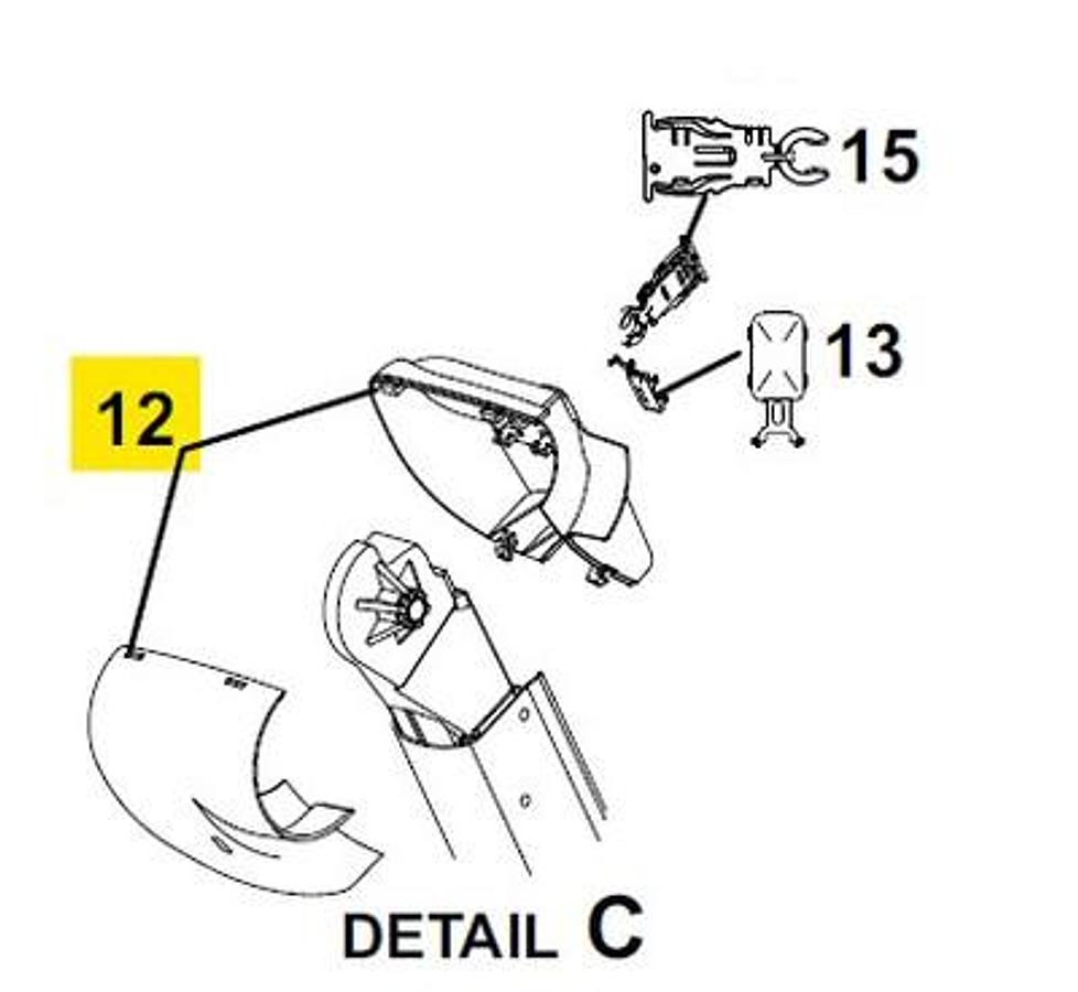 Awning Drive Head Cover, For Use With Altitude And Compass Vertical Patio Awnings. Front Cover And Back Cover. Black