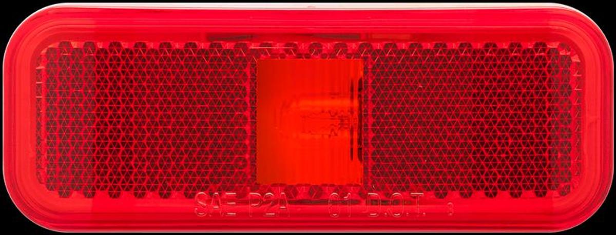Rectangular, Incandescent Clearance Light, Red