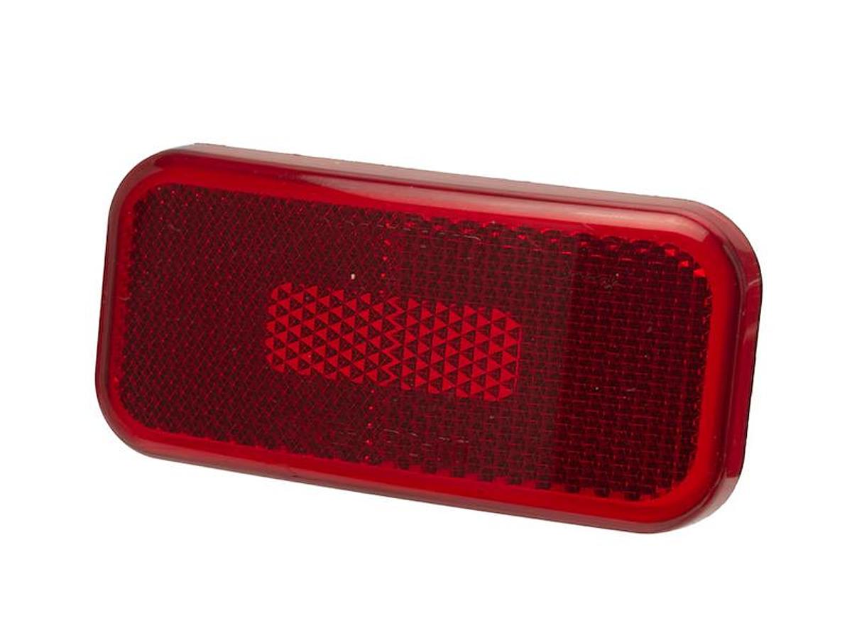 Rectangular Clearance Light Lens, Red