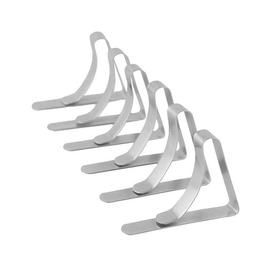 Tablecloth Clamp, For Tables Up To 2 Inch Thickness. Rust Resistant Spring Steel, Set Of 6