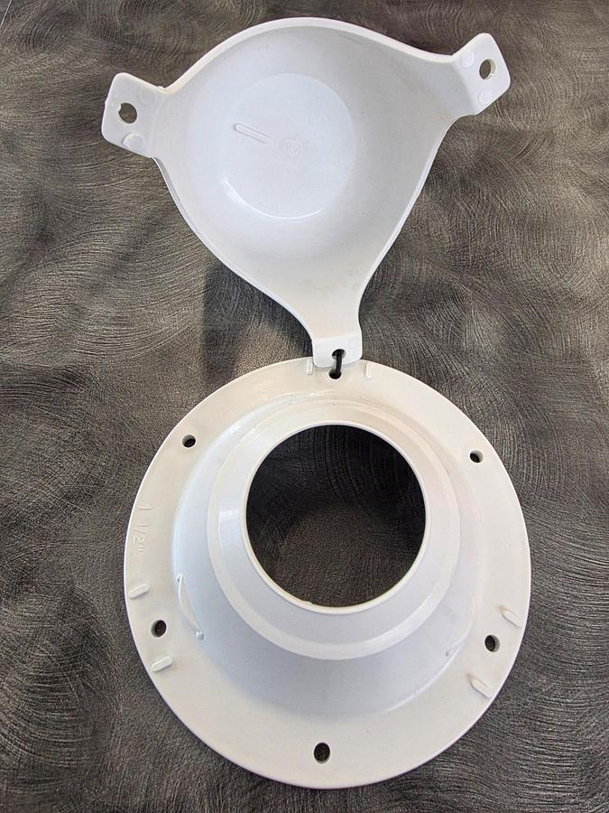 Replacement Sewer Vent White w/ Base & Cap