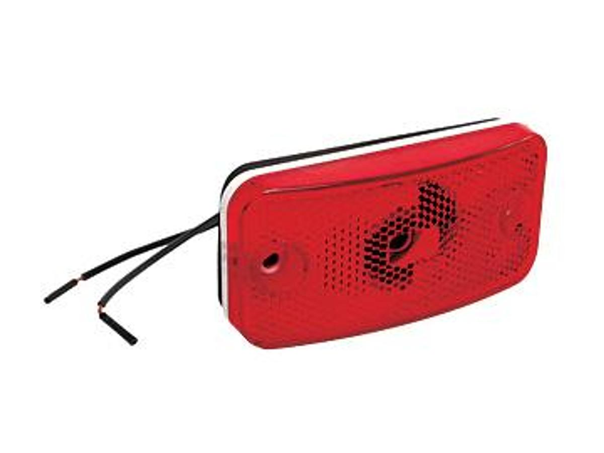 Rectangular, Halogen Clearance Light, Red