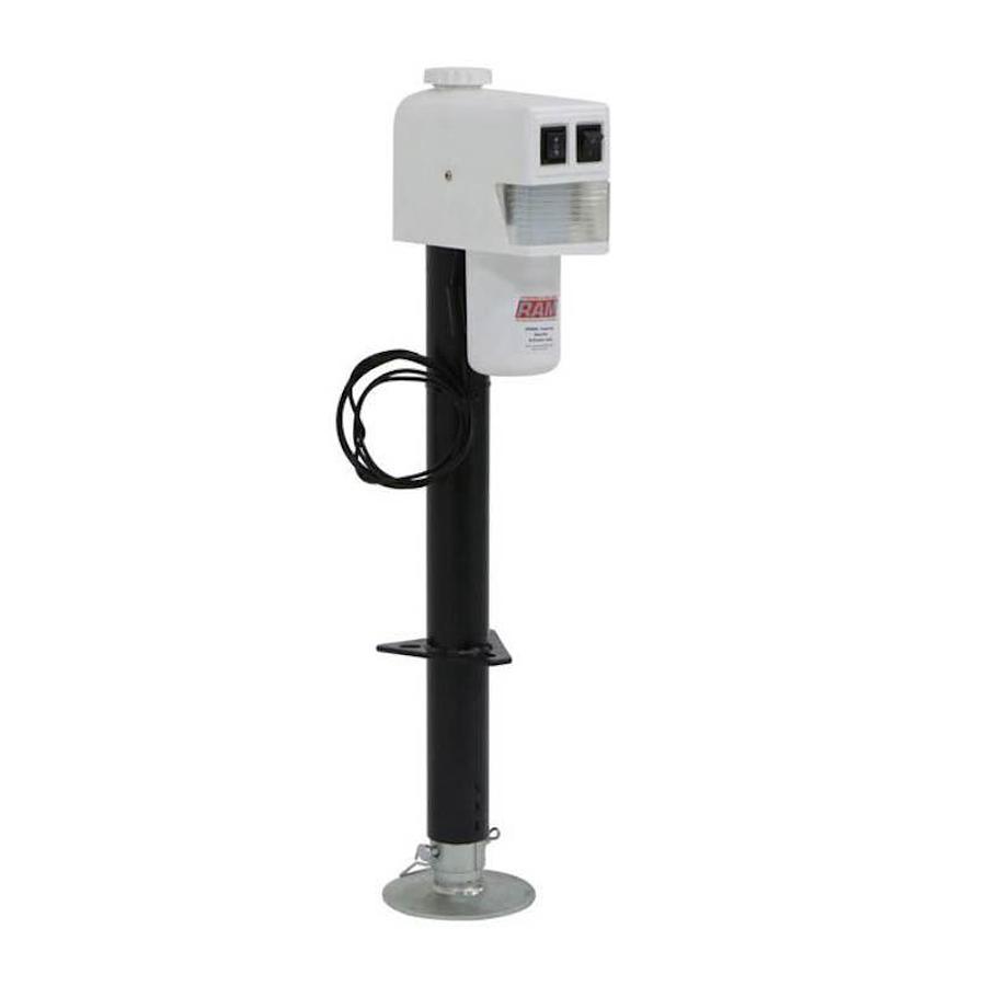 Used Power Tongue Jack 3500 Lbs, White