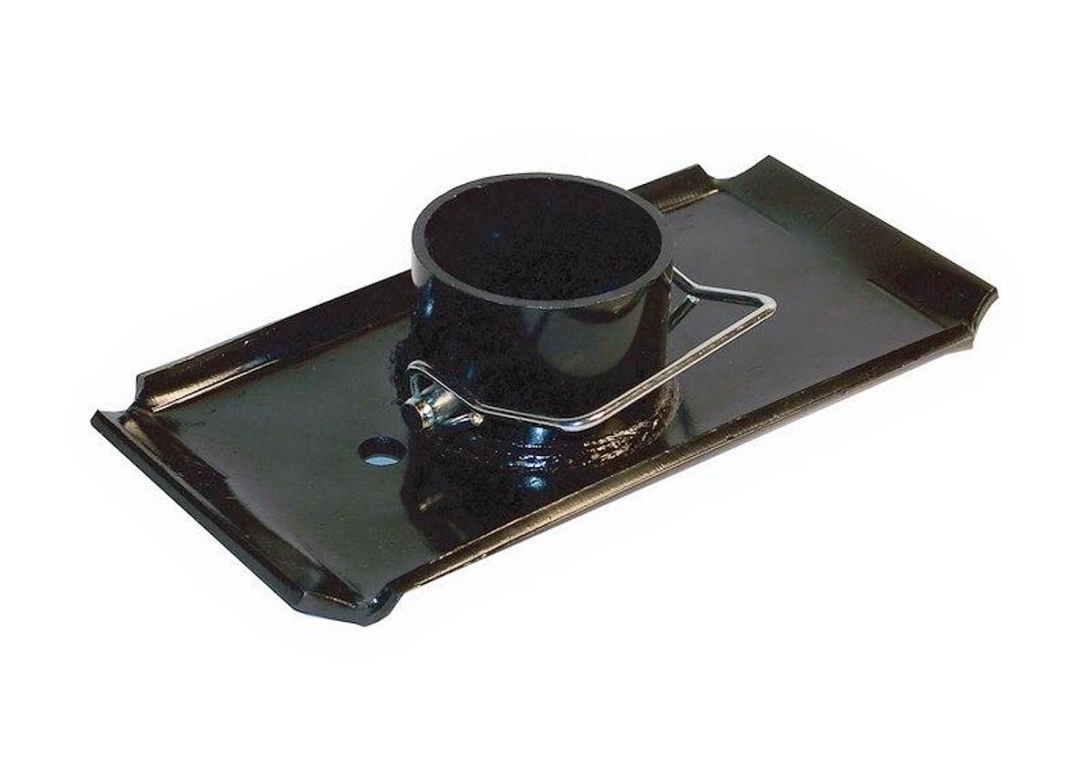 Trailer Tongue Jack Foot Plate; Fits 2 Inch Outer Diameter Trailer Jack
