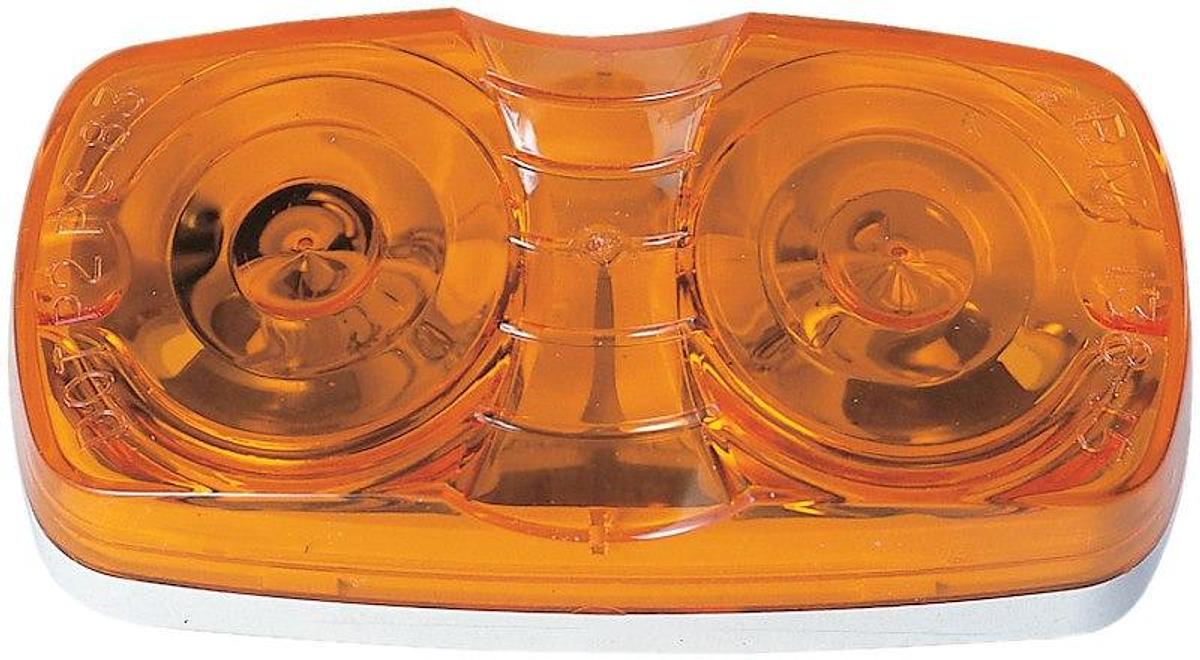 Rectangular Clearance Light, Incandescent Amber