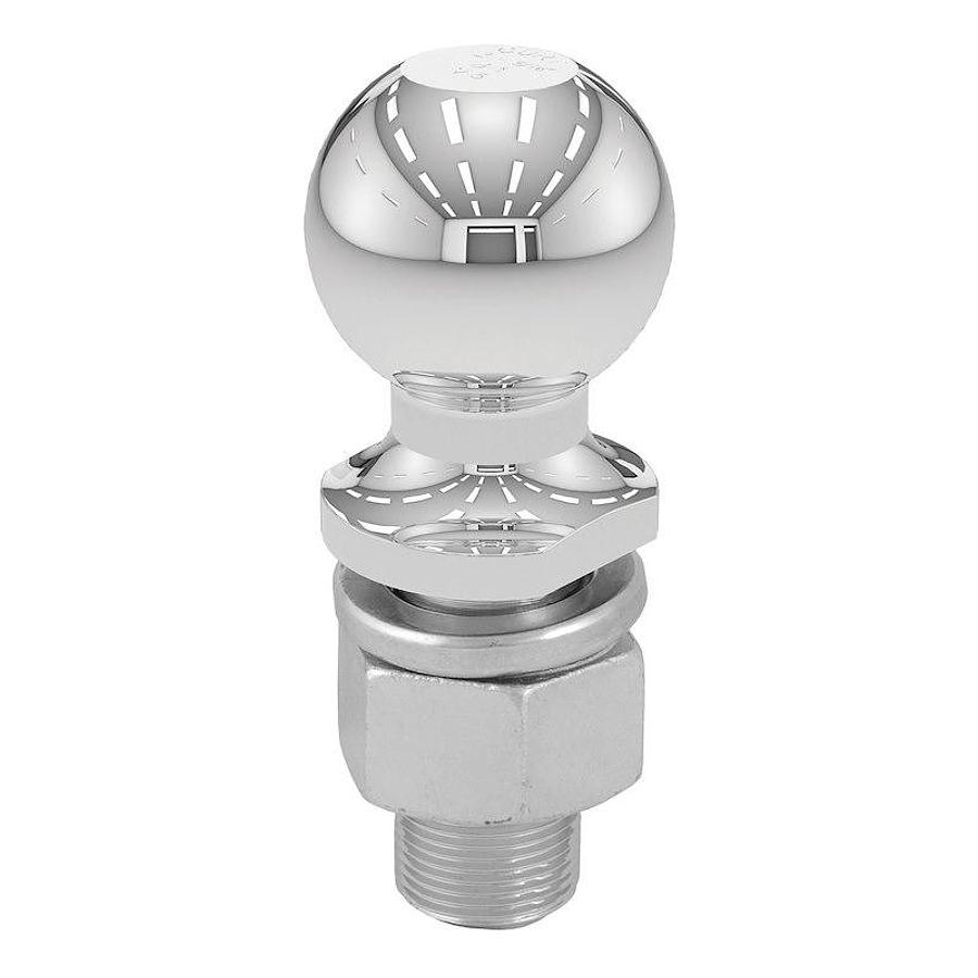 Trailer Hitch Ball. 2-5/16 Inch Ball. 10000 Pounds Gross Trailer Weight Capacity. 1-1/4 Inch Shank Diameter/ 2-5/8 Inch Shank Length/ 0 Inch Rise