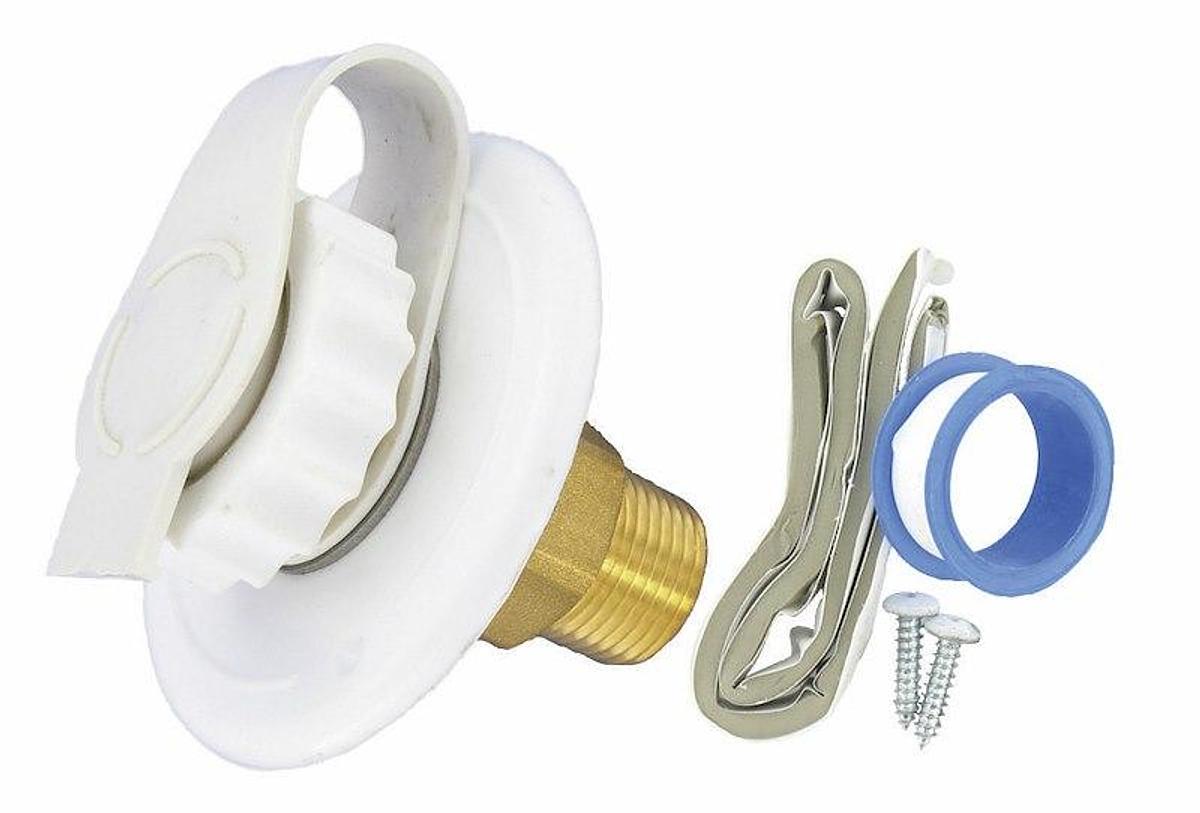 Fresh Water Inlet Flush Mount White 1/2''